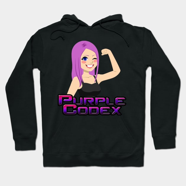 Purple Codex black Hoodie by purplecodex